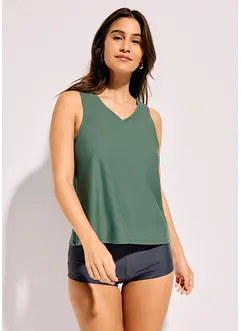 Tankini (3-delt sett) med bandeau-bikinioverdel, bonprix