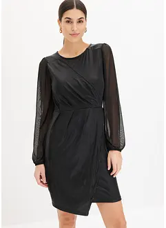 Minikjole med drapering, bonprix