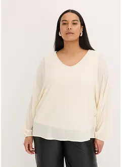 Tunika i chiffon med strass, bonprix