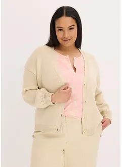 Grovstrikket cardigan, bonprix