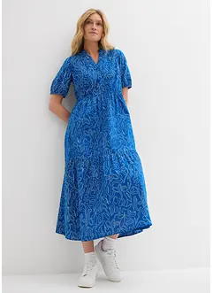 Midikjole i ren bomull og vid modell, bonprix