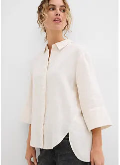 Bluse i kjølende linmiks, bonprix