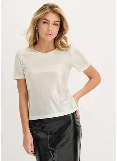 Topp i materiale med glans, bonprix