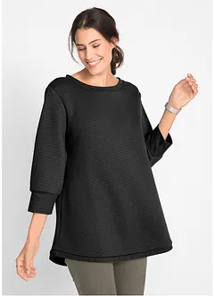Lang sweatshirt med viskose, bonprix