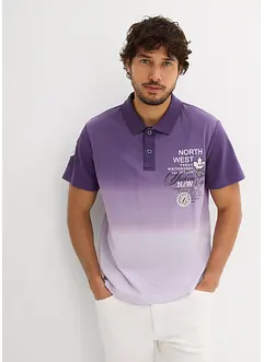 Poloskjorte i 100% bomull med korte ermer og fargegradering, bonprix