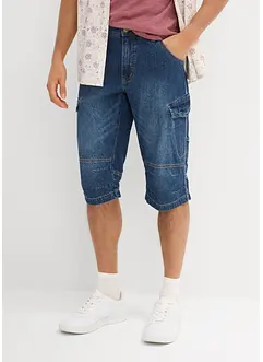 Lang bermudashorts i lett denim, Relaxed Fit, bonprix