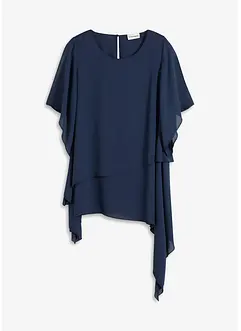 Bluse i lag på lag-modell med snipper i falden, bonprix