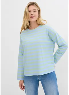 Oversized topp i ren bomull, bonprix