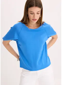 Oversized topp i lett viskosemiks, bonprix