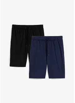 Bermudashorts i lett trikotmateriale (2-pack), bonprix