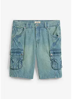 Bermudashorts i denim med cargolommer, Regular Fit, bonprix