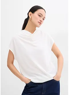 Trikotbluse i strukturert krepp, bonprix