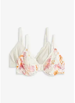 BH med bøyle, med økologisk bomull (2-pack), bonprix