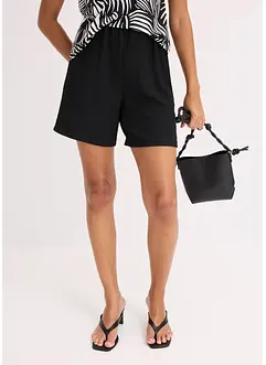 Jerseyshorts i lett krepp, bonprix