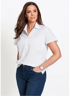 Kortermet bluse i poplin, bonprix