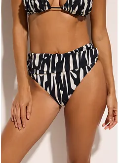 High Waist-bikinibukse med høy benskjæring, bonprix