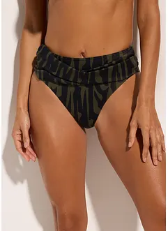 High Waist-bikinibukse med høy benskjæring, bonprix