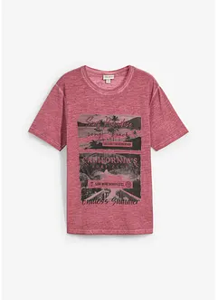 T-skjorte i økologisk bomull og vasket look, bonprix