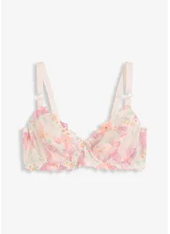 Minimizer-BH med bøyle og fint, trykt mønster i broderi-look, bonprix