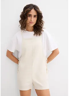 Kort jumpsuit i luftig lin-miks, bonprix