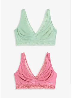 Feel Comfort-bralette i mykt materiale (2-pack), bonprix