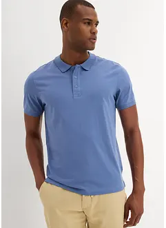 Jersey-poloskjorte (2-pack) i ren økologisk bomull, bonprix