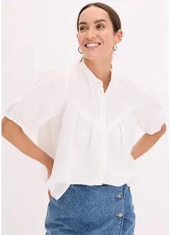Kortermet bluse av musselin, bonprix