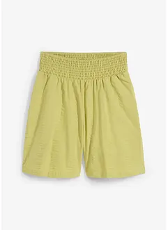 Pull on-shorts i bomullskrepp, bonprix