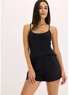 Shorty-pyjamas med blonde i ryggen, bonprix
