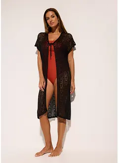 Heklet strandkimono i viskose, bonprix