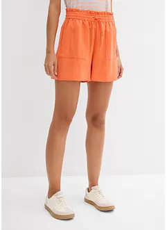 Paperbag-shorts i lett lyocell, bonprix