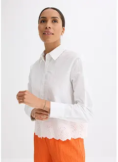 Skjortebluse i 100% bomull, bonprix
