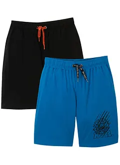 Trikot-bermuda av økologisk bomull for barn (2-pack), bonprix