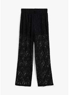 Pull on-bukse med blonder, bonprix