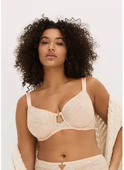 Minimizer-BH med bøyle og tofargede lurex-blonder, bonprix