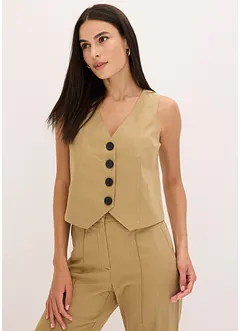 Dressvest med lin, bonprix