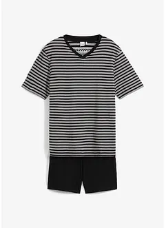 Pyjamas med V-hals, bonprix