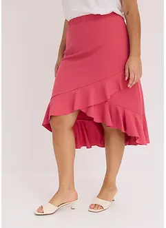 Jerseyskjørt med volanger, bonprix