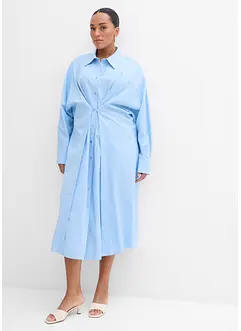 Oversized skjortekjole i viskosemiks, bonprix