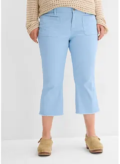 Capribukse i bomull med stretch, bonprix
