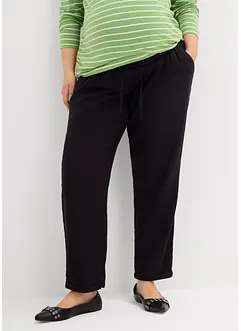 Mammabukse med lin, Straight Leg, bonprix