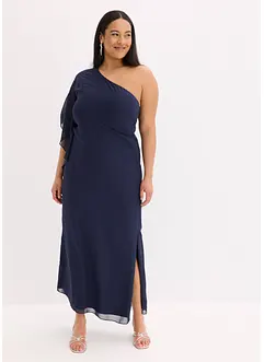 One shoulder-kjole i lett chiffon, bonprix