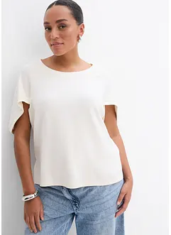 Oversized topp i lett viskosemiks, bonprix