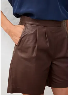 Skinnshorts i lammenappa, bonprix