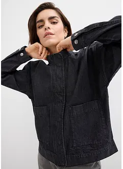 Oversized jeansjakke med cargo-detaljer, bonprix