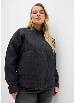 Oversized jeansjakke med cargo-detaljer, bonprix