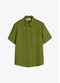 Kortermet bluse med brystlomme, bonprix