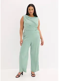 Jumpsuit i glinsende sateng, bonprix