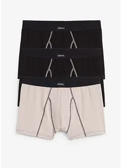 Boksershorts i ettersittende modell (3-pack), bonprix