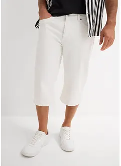 Lang bermudashorts i lett denim med stretch, Regular Fit, bonprix